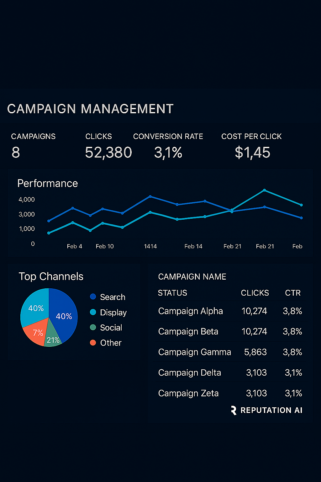 Digital Campaign Management Dashboard